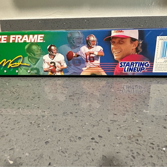 1998 Kenner Starting Lineup SLU Joe Montana Freeze Frame Brand New Unopened - Picture 7 of 7